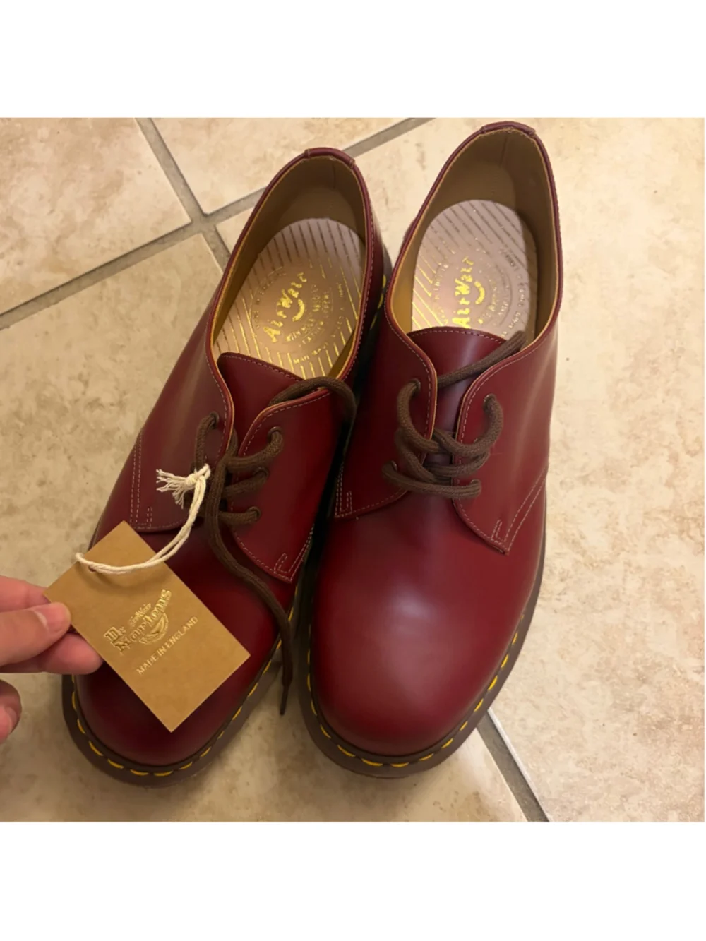 Men's Dr. Martens 1461 Made in England Burgundy Size 11